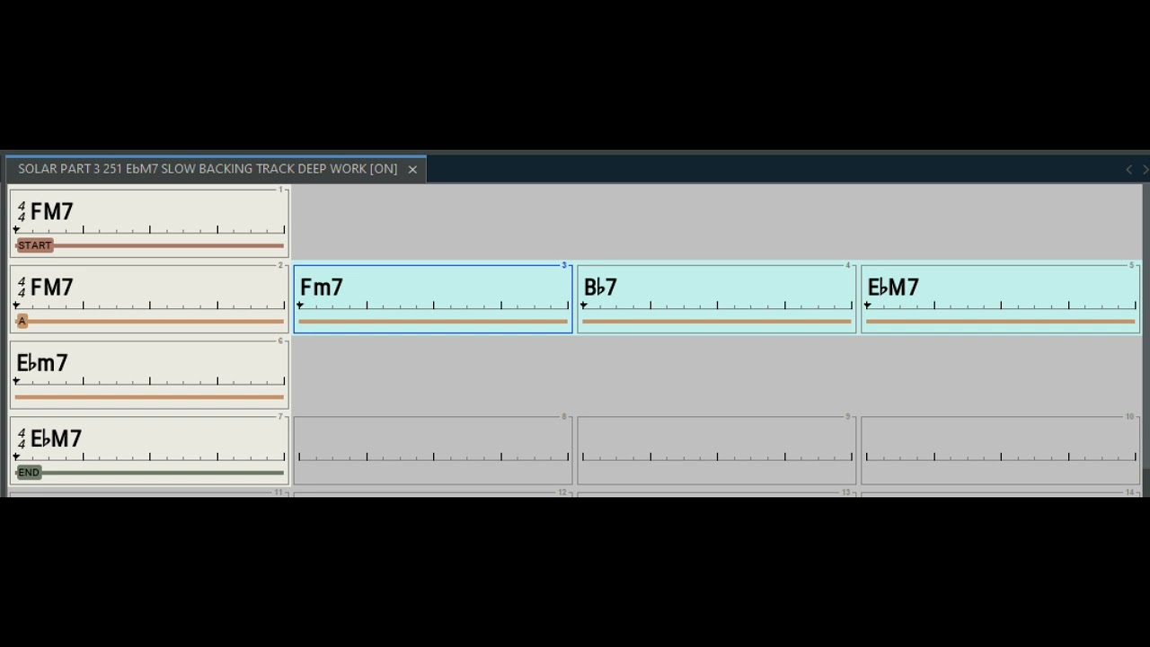 SOLAR - DEEP WORK 3/5 - BACKING TRACK 251 EbM7