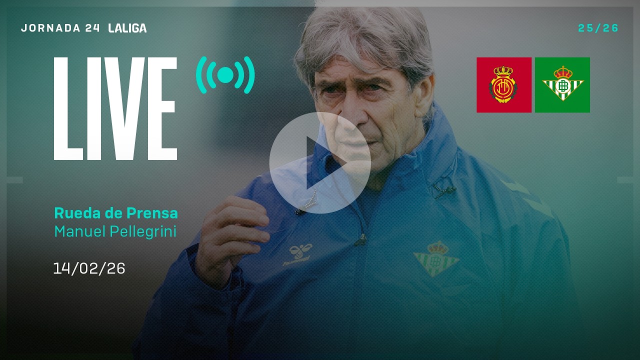 Rueda de prensa de Manuel Pellegrini previa al #MallorcaRealBetis ⚽💚