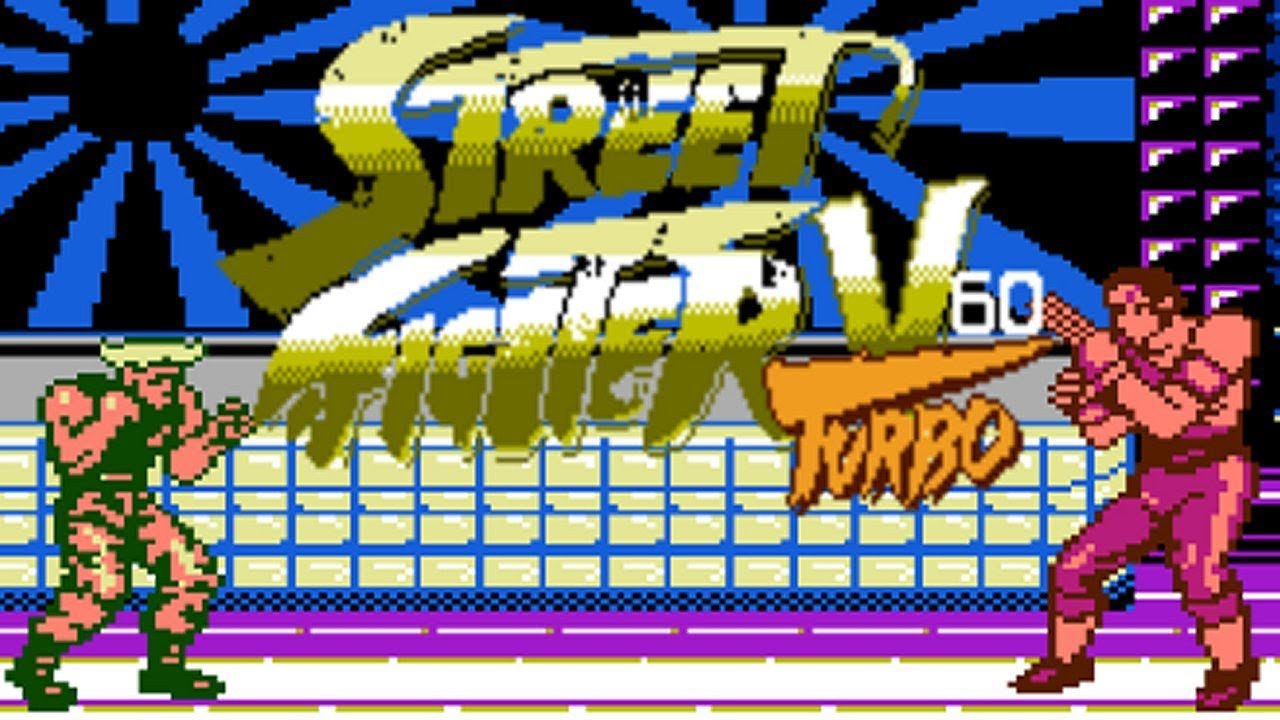 Street Fighter V Turbo 60 (Unl) (NES Pirate) - NES Longplay - Guile Walkthrough (NO DEATH RUN)