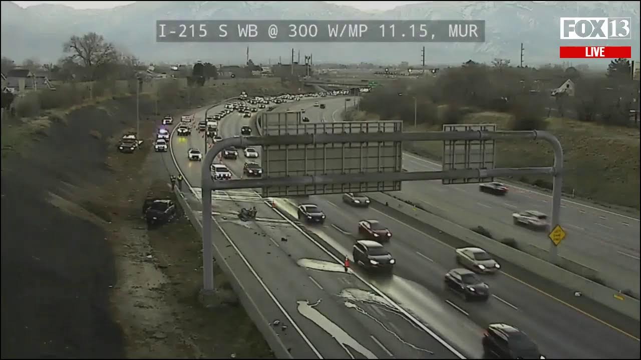 Crash on I-215 in Murray