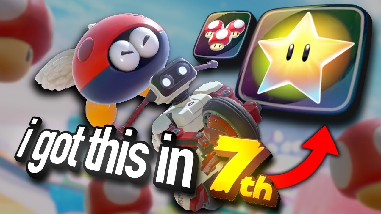 getting absurdly lucky in Mario Kart World