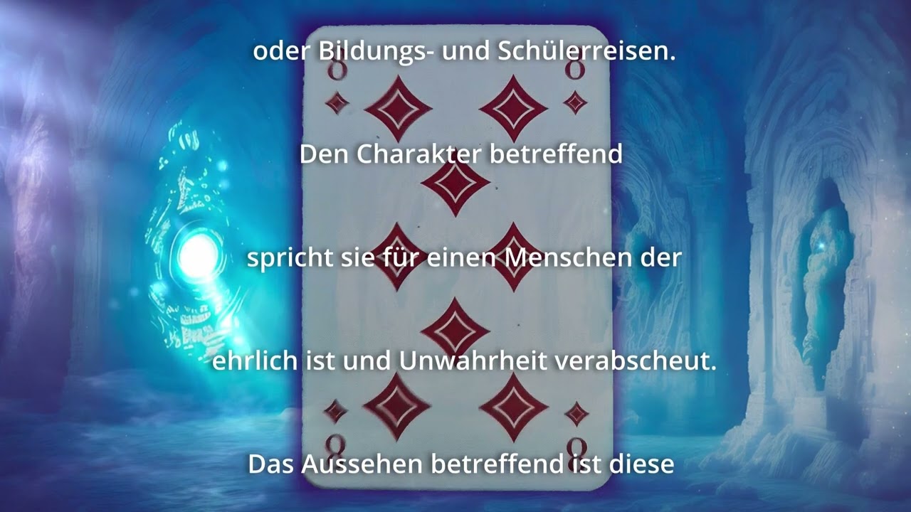 Karo Acht   Kartenlegen lernen mit den Skatkarten 1/9
