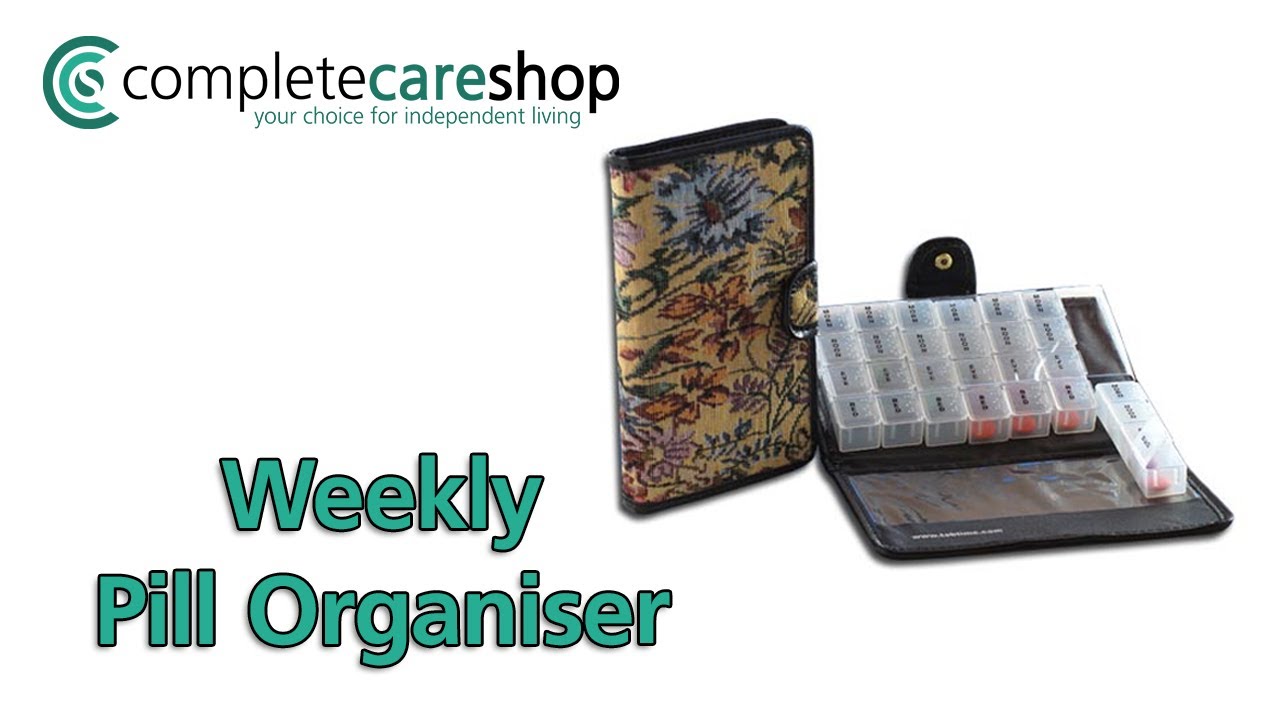 Tabtime Tapestry Pill Wallet - Stylish Weekly Pill Organiser