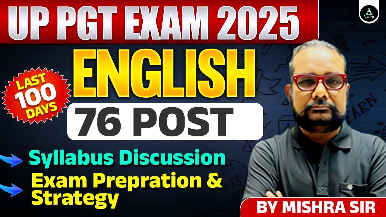 UP PGT 2025 | UP PGT English Preparation Strategy 2025 | How To Crack UP PGT Exam in 1st Attempt ?
