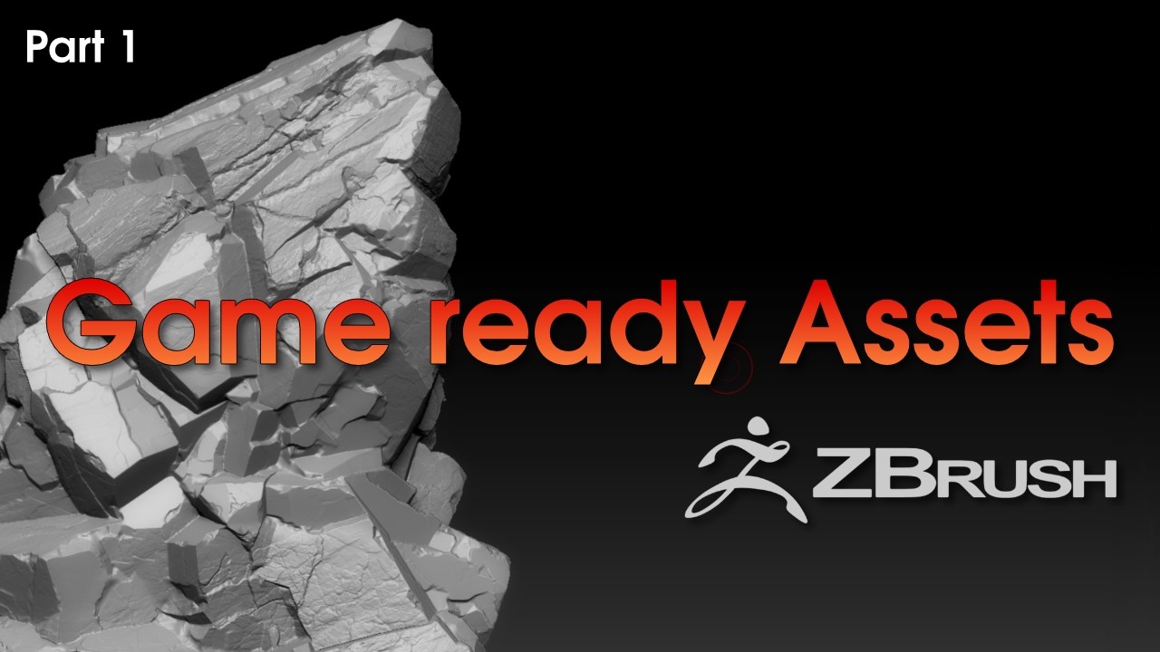 Game Ready Assets part 1: Sculpting Rocks in ZBrush - Tutorial