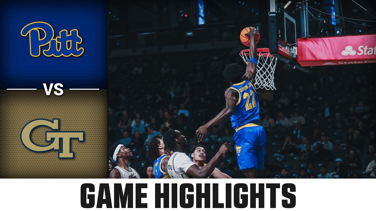 Pitt vs. Georgia Tech Game Highlights | 2025-26 ACC Men's Basketball