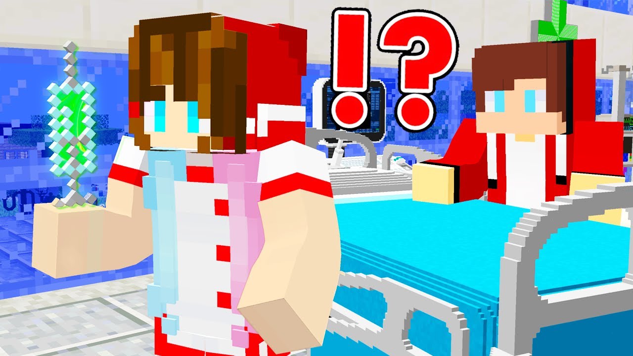 JJ Spy NURSE SISTER JJ in HOSPITAL! CAN IT Be a PRISON TRAP?! In Minecraft - Maizen