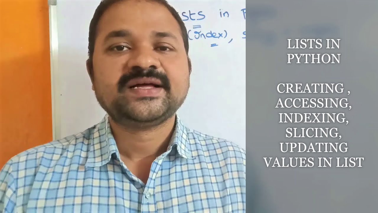 Lists in Python Part 1 || Creating || Accessing || Indexing || Slicing || Updating Values in List