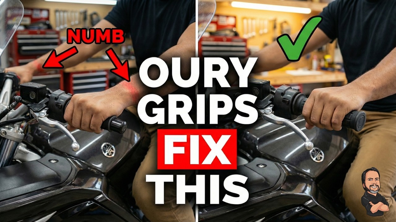 Установка накладок Oury Grips: как избежать онемения рук во время длительных поездок (пошаговая и...