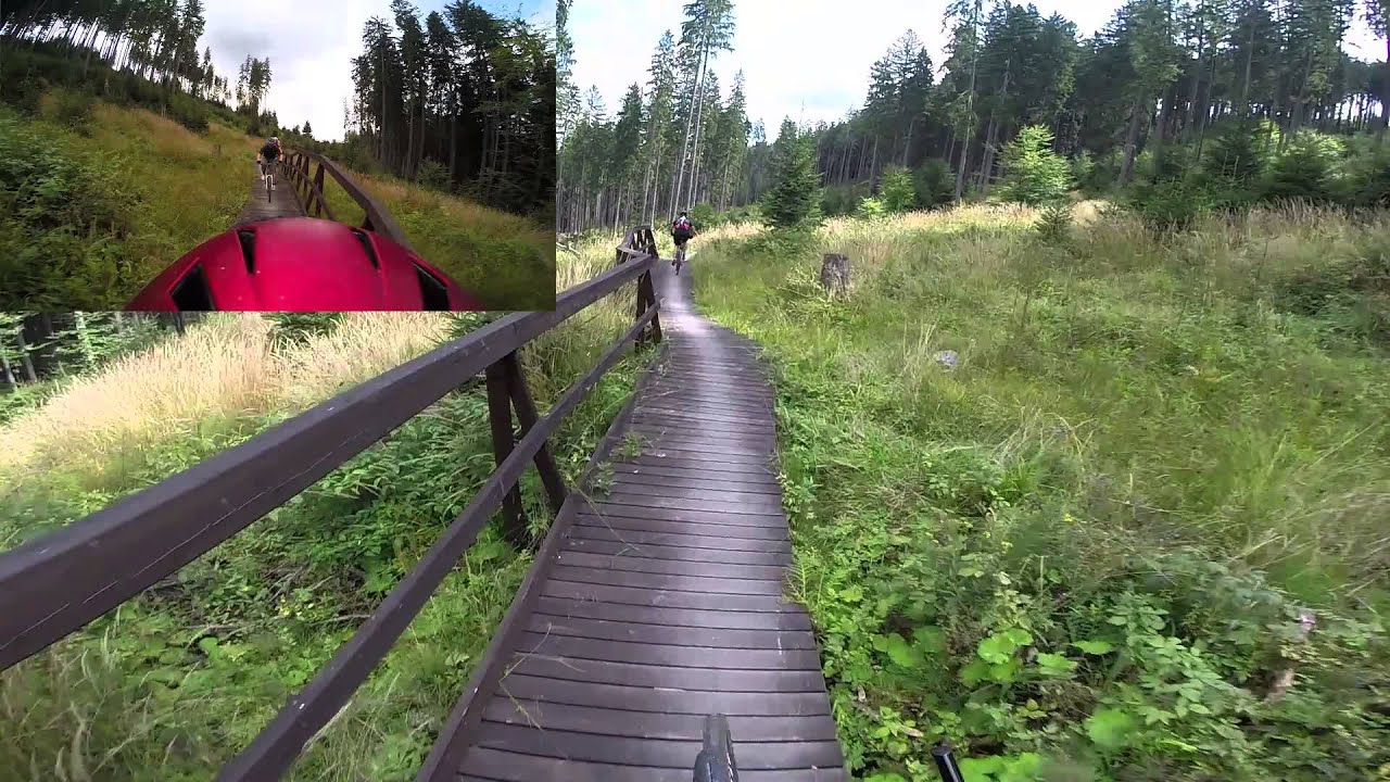 single trail bila Beskydy 23.8.2014 (zelený trail)