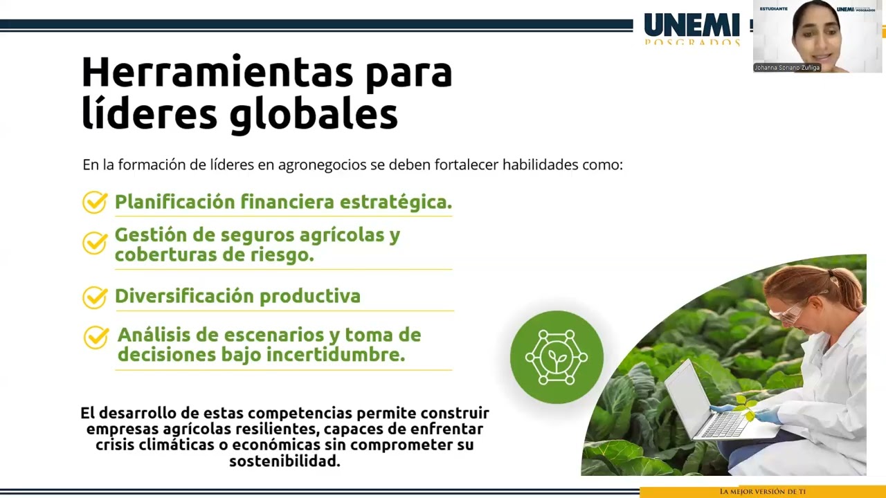 FINANZAS SOSTENIBLES Y GESTIÓN DE RIESGO AGROEMPRESARIAL