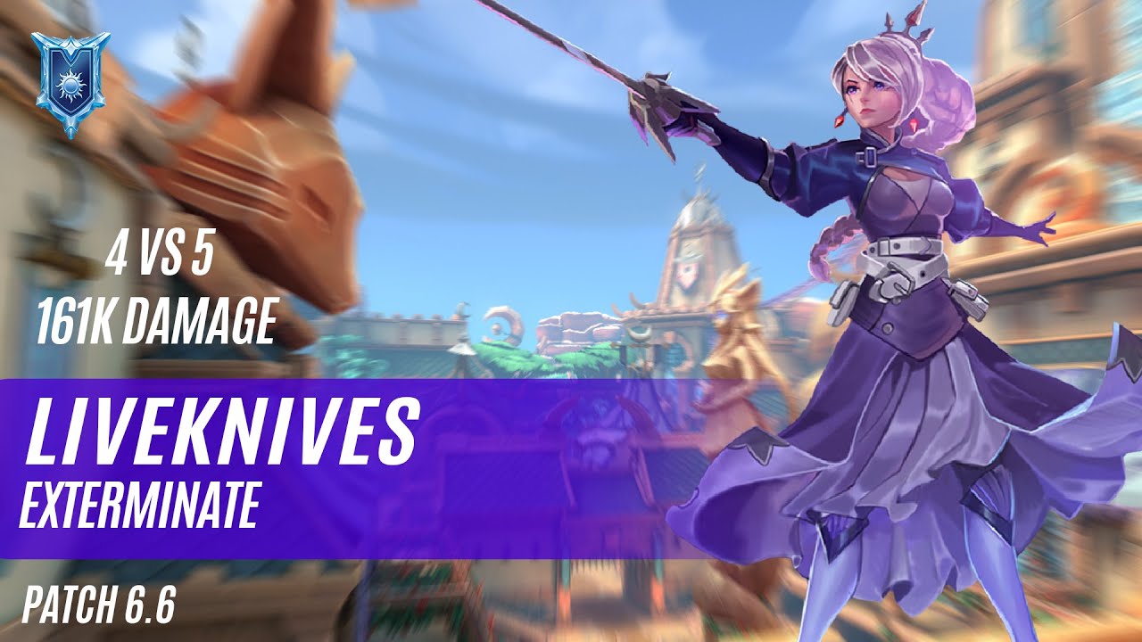 DPS 4 VS 5 161K DAMAGE LIVEKNIVES FURIA PALADINS COMPETITIVE (NEW PATCH 6.6) EXTERMINATE