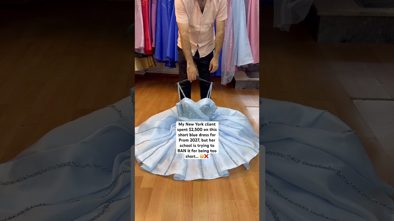 They tried to BAN her $2,500 Prom 2027 dress?! 😡❌ #promdress #shorts #prom2026