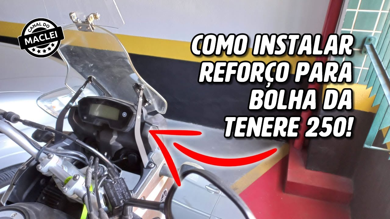 REFORÇO PARA BOLHA DA TENERE, INSTALAÇÃO SUPER DETALHADA!