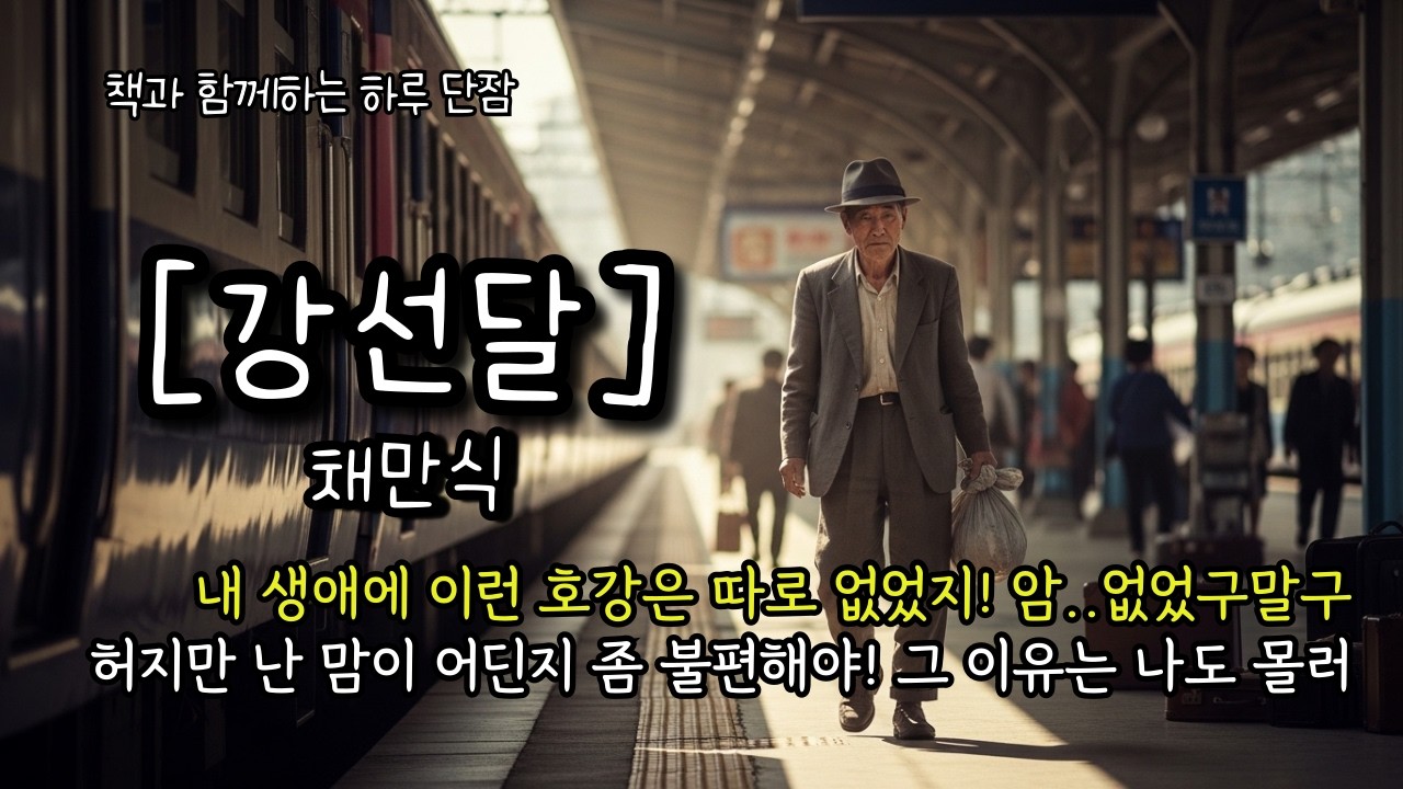 내 생애에 이런 호강은 따로 없었지 암..없었구말구 허지만 난 맘이 어딘지 좀 불편해야! 그 이유는 말여,,, [강선달] 채만식 #책읽어주는남자 #오디오북 #책과함께하는하루단잠