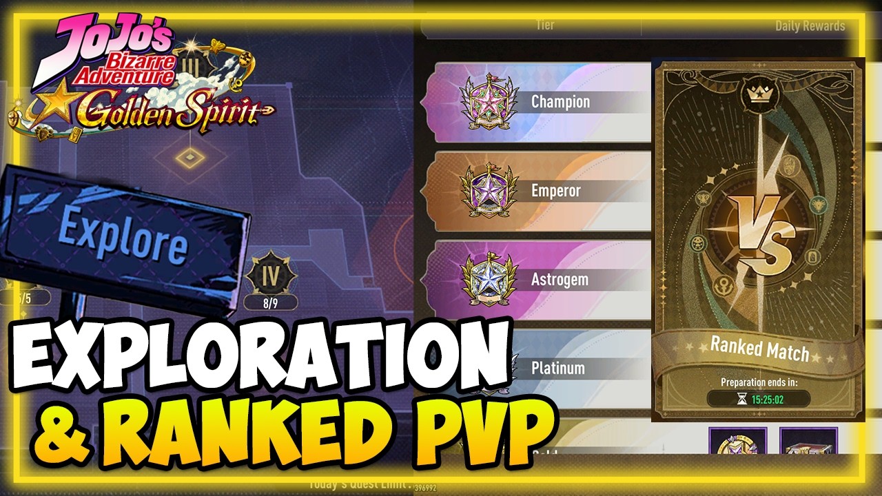 ГАЙД ПО ИССЛЕДОВАНИЮ ГИЛЬДИИ И РАНГОВОЙ АРЕНЕ | JoJo Golden Spirit