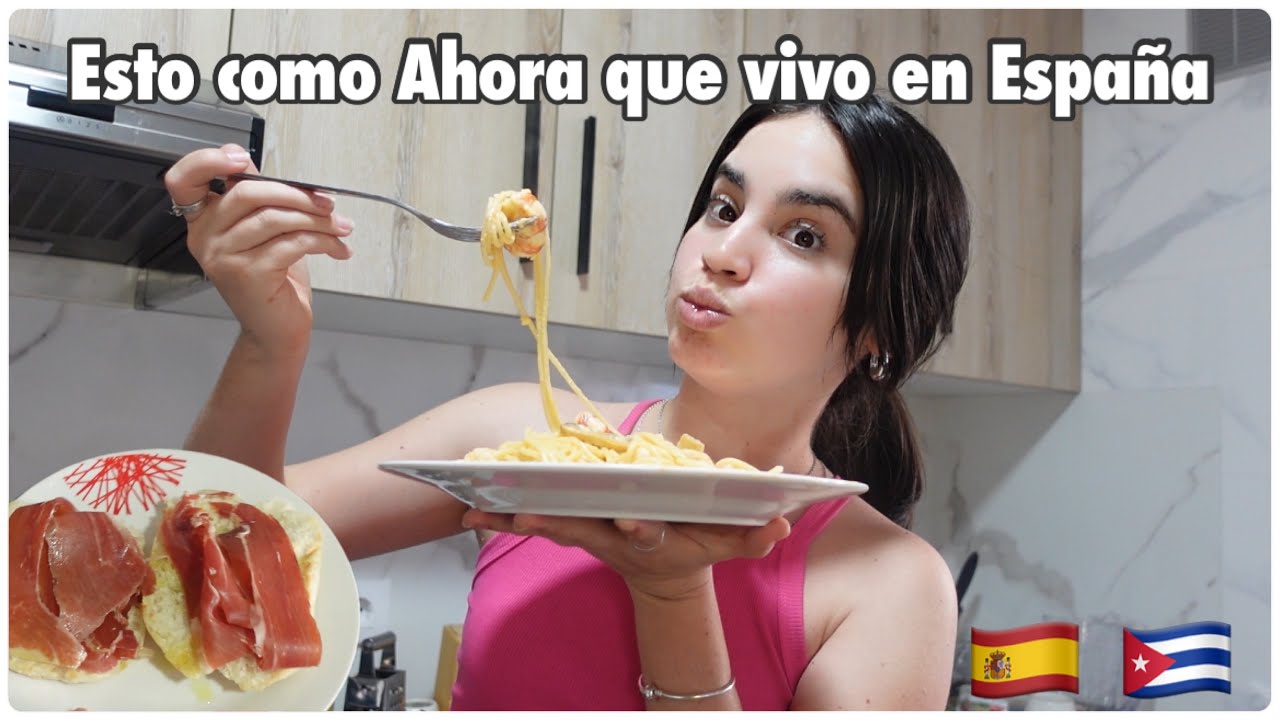 Esto Come una Cubana viviendo en España. En Cuba 🇨🇺 no podía comer esto…@AnitaMateu
