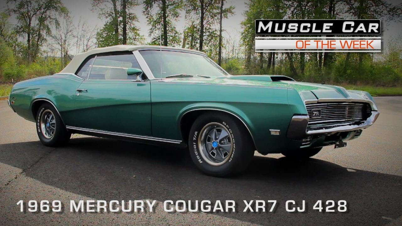 1969 Mercury Cougar XR7 CJ 428 Convertible Muscle Car Of The Week Video #101