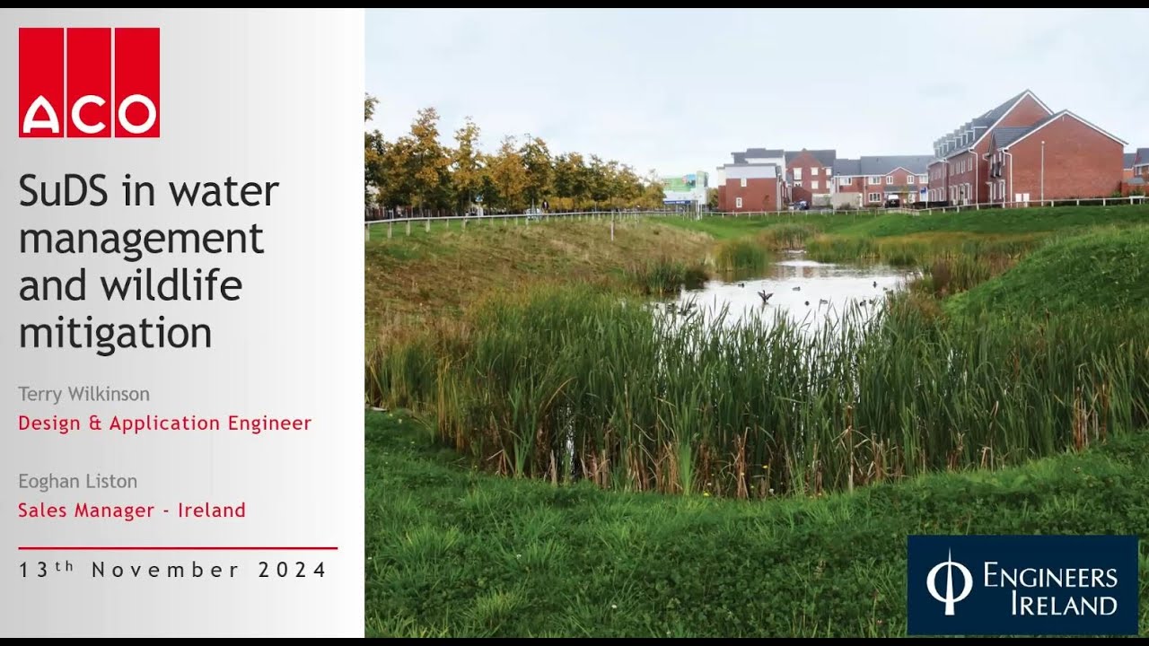 Sustainable Drainage Systems (SuDS) in water management and wildlife mitigation