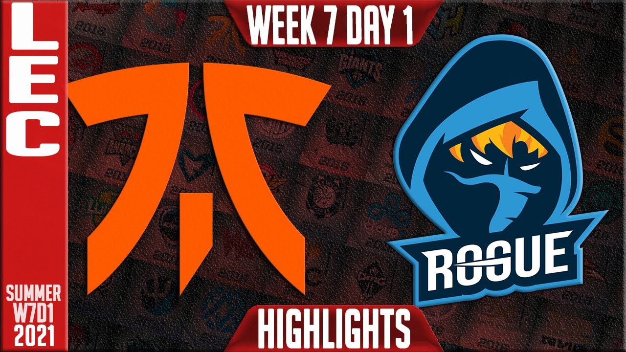 FNC vs RGE Highlights | LEC Summer 2021 W7D1 | Fnatic vs Rogue