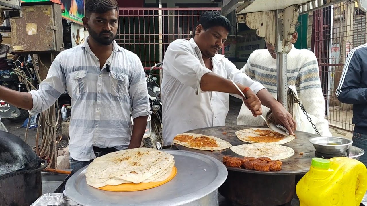 दो मिनट में कबाब पराठा तैयार ,Shiva Veg Kabab Paratha Mainpuri | Sudatt Shakya