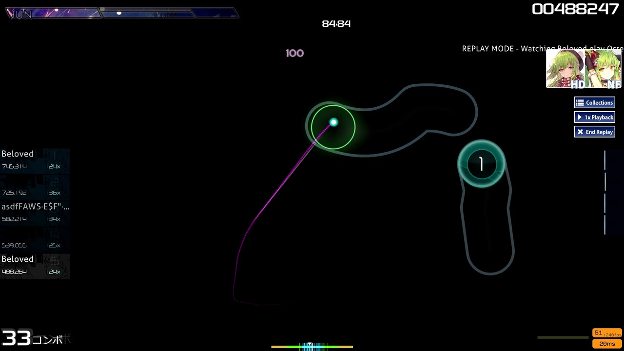 Improving? lol | Oster Project - Love-colored Ward [9.5] (Lahphnya/elchxyrlia) 80.36% NFHD [6,41☆]