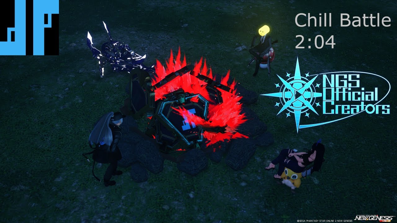 [PSO2:NGS] 2:04 4P Night Chill Battle | 夜寒の攻防戦 GuWa | GuWa | GuWa | GuWa