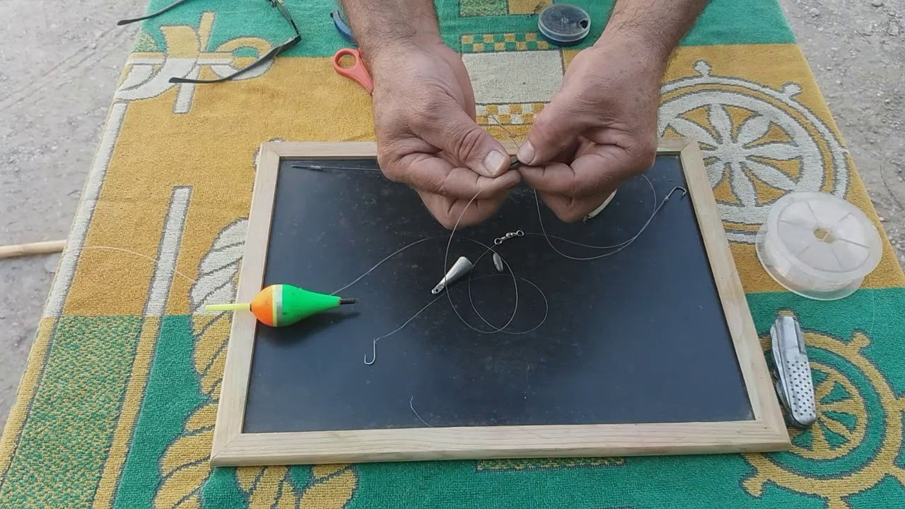 Πως βάζουμε αγκίστρι στο καλάμι How to attach your hooks to your fishing lines and rods