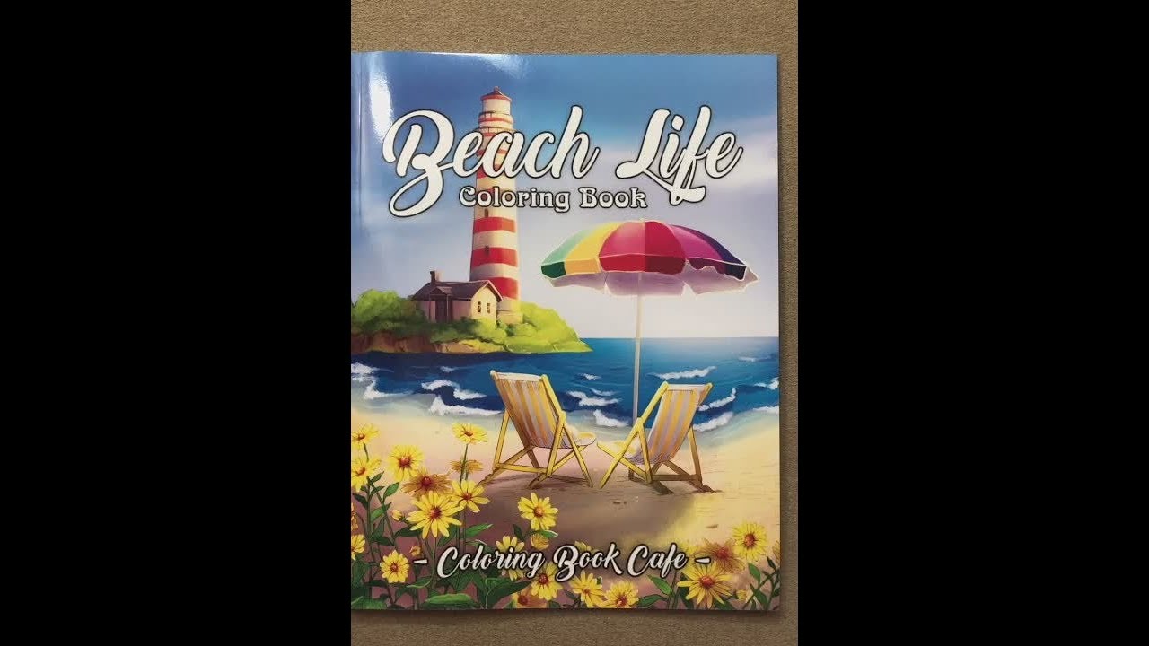 Beach Life - Coloring Book Cafe flip through