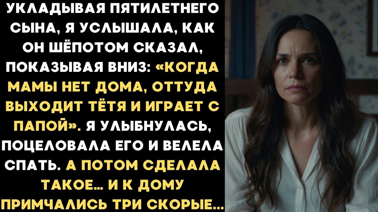 Сын прошептал: «Оттуда выходит тётя и играет с папой». Я сделала такое, что к дому приехали скорые