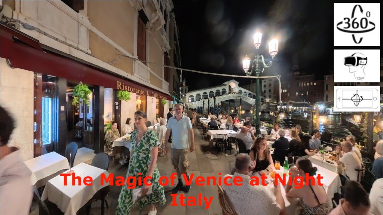 Venice After Dark: Explore The Enchanting Canals🇮🇹✨ | 8K | 4K