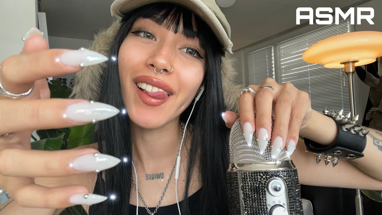 ASMR ☆ Best Nail Triggers (mic scratching, teeth tapping, rambles,..)