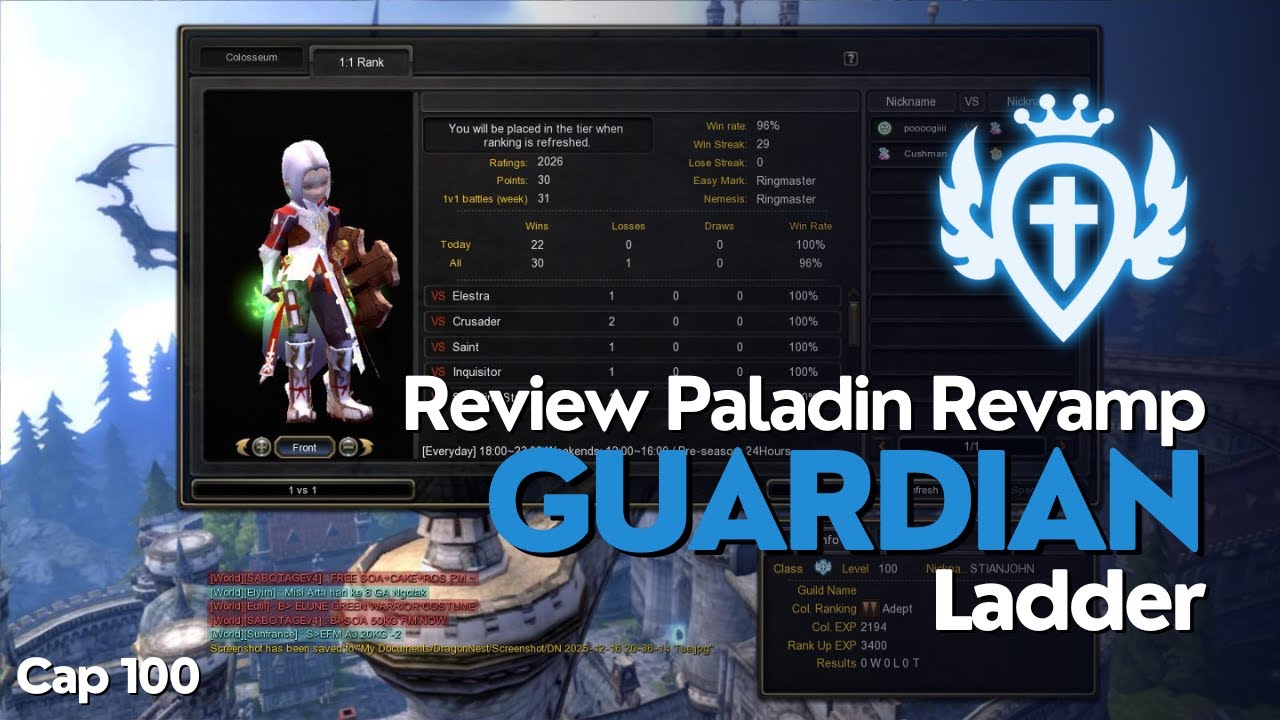 Guardian Ladder 1:1 Dragon Nest SEA CAP 100