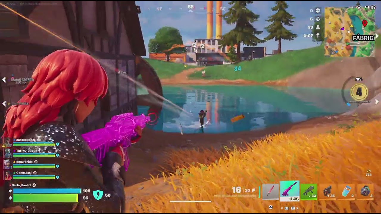 Jugando  Blitz de Fortnite