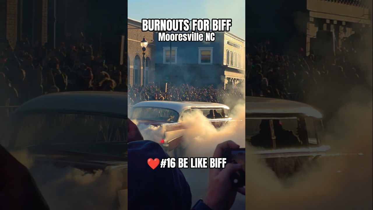 CLEETUS MCFARLAND BURNOUT FOR BIFF ❤️#16 GREG BIFFLE MEMORIAL MOORESVILLE NC