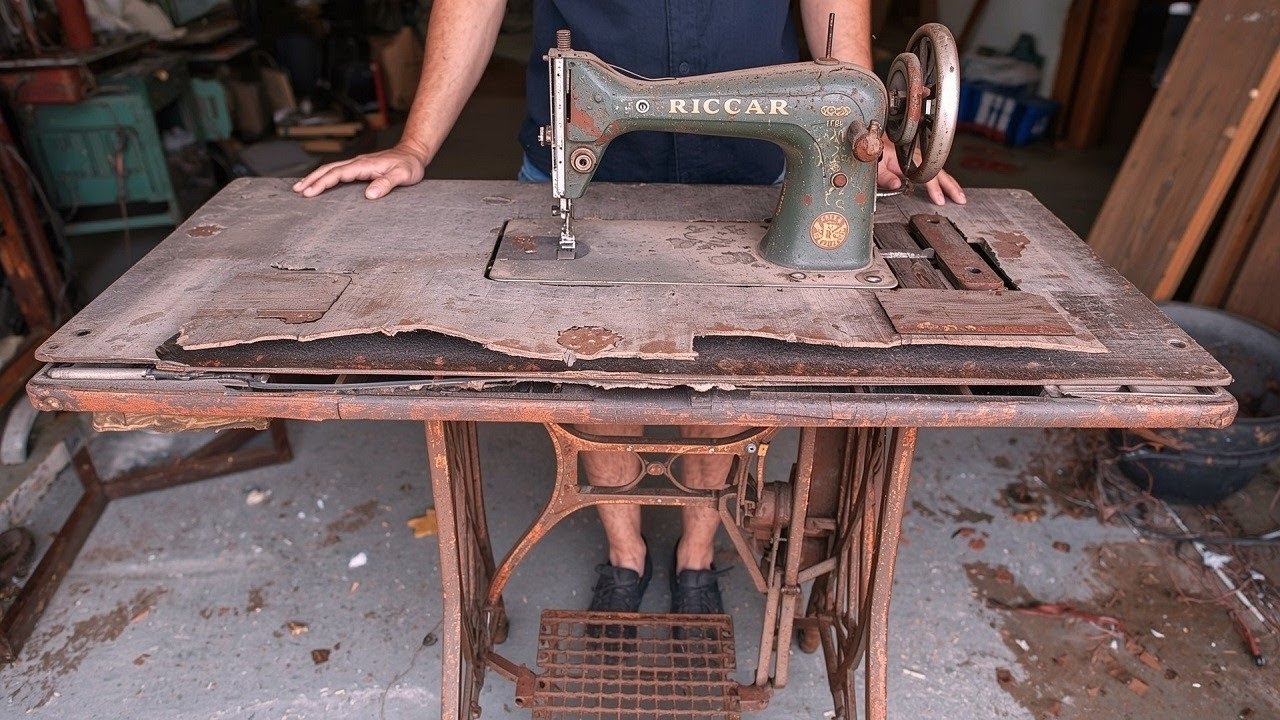 I Restored My Mother's Old Sewing Machine Table From The 1980s - It Was Perfectly Revived.