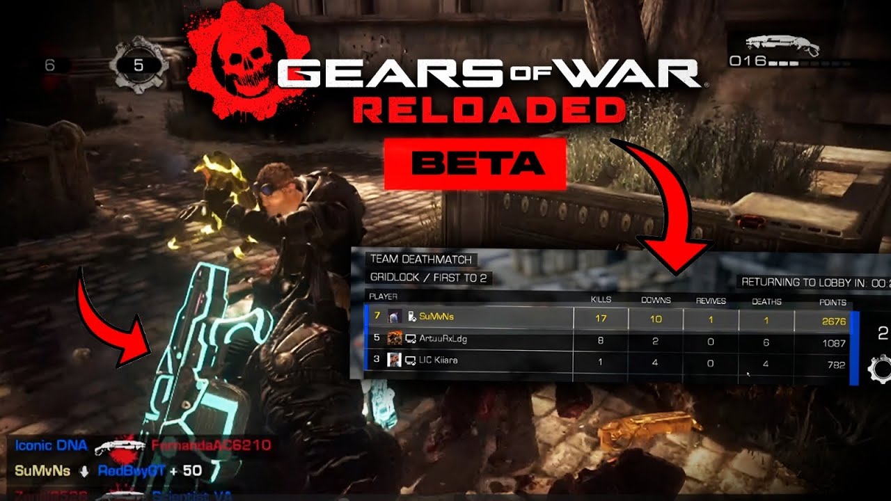 Gears of War Reloaded Beta | PRO PLAYER 1st ONLINE MATCH! (PC)