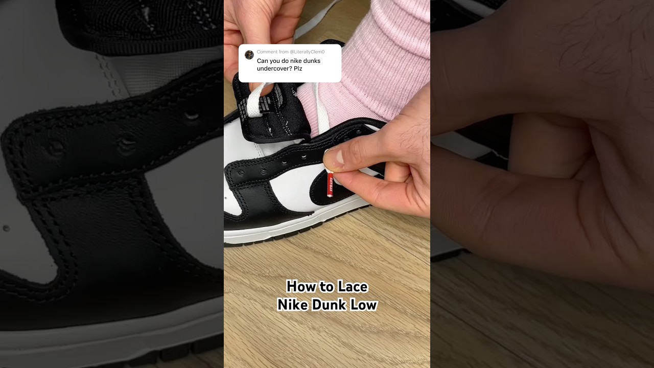 How to Lace Nike Dunk Low 😳🫡 