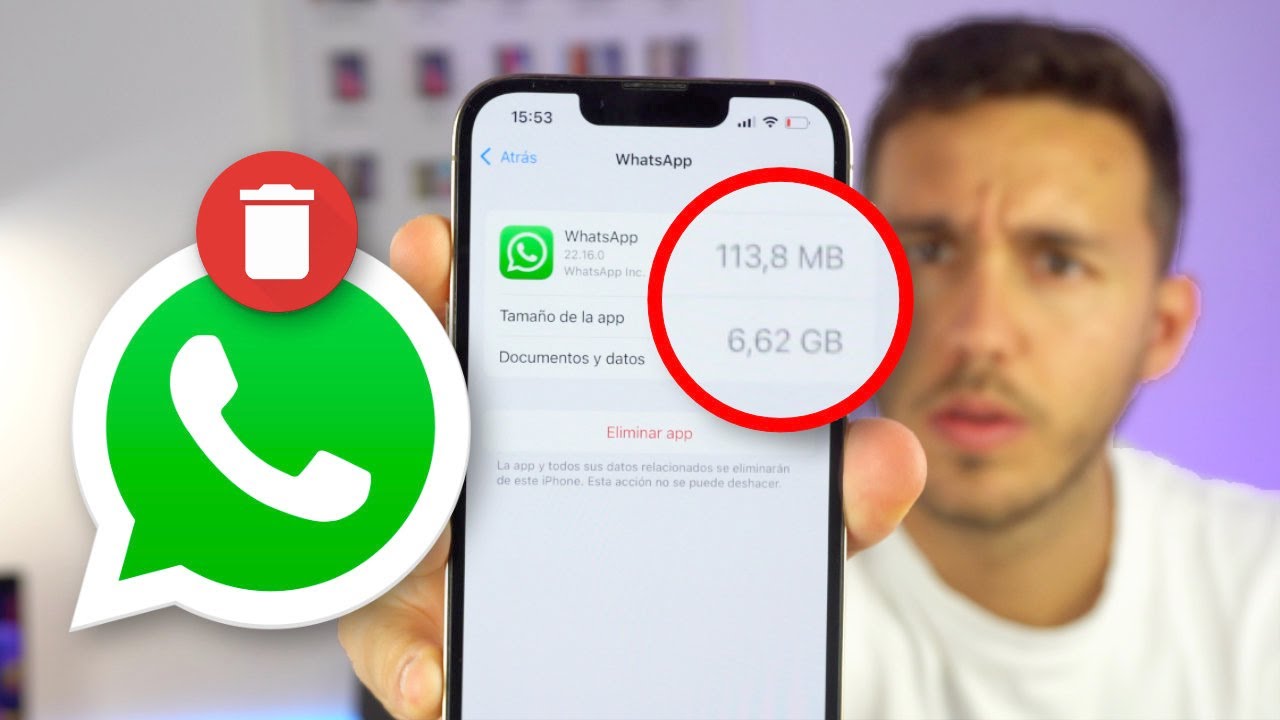 Как БЫСТРО ОСВОБОДИТЬ МЕСТО в WhatsApp (iPhone и Android) ✅