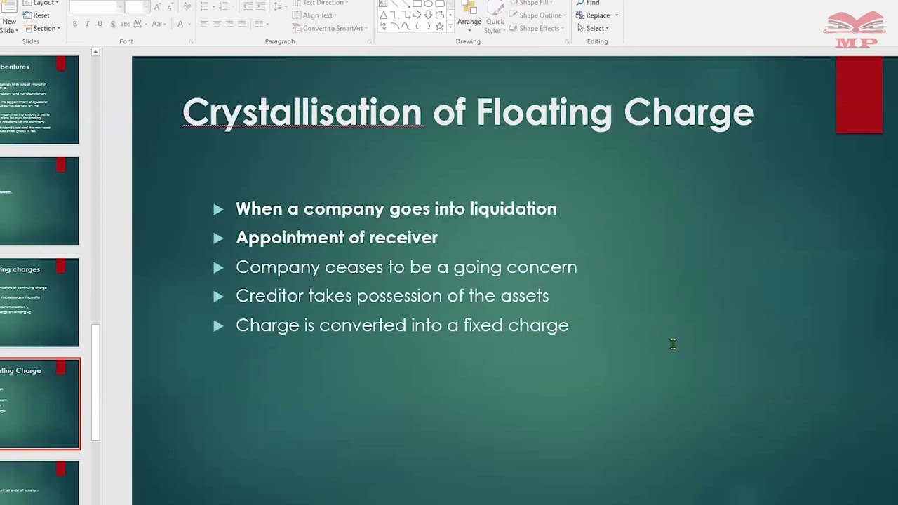 Company Law - Company Charges