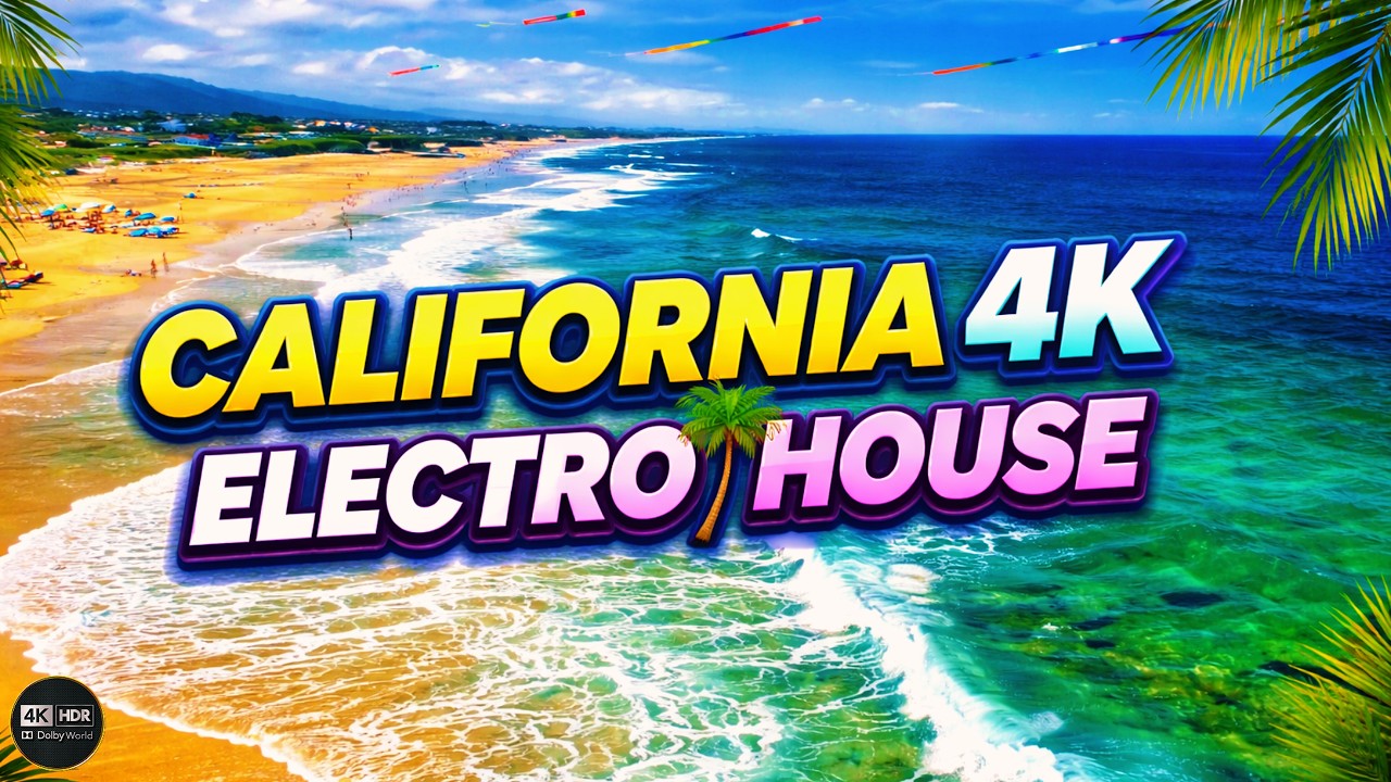 California Dreaming 🌴 4K Electro House Mix | Beach Vibes, Ocean Waves & Summer Energy (30 MIN)