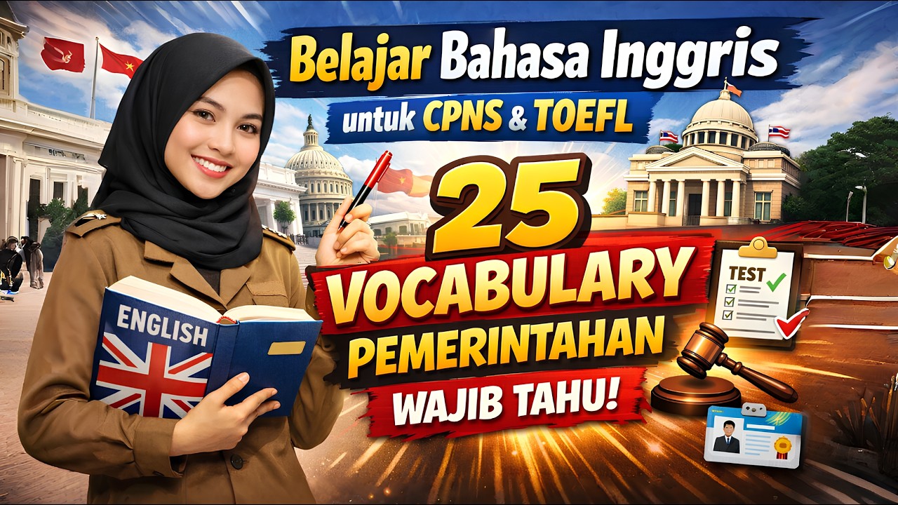 Belajar Bahasa Inggris untuk CPNS & TOEFL | 25 Vocabulary Pemerintahan Wajib Tahu