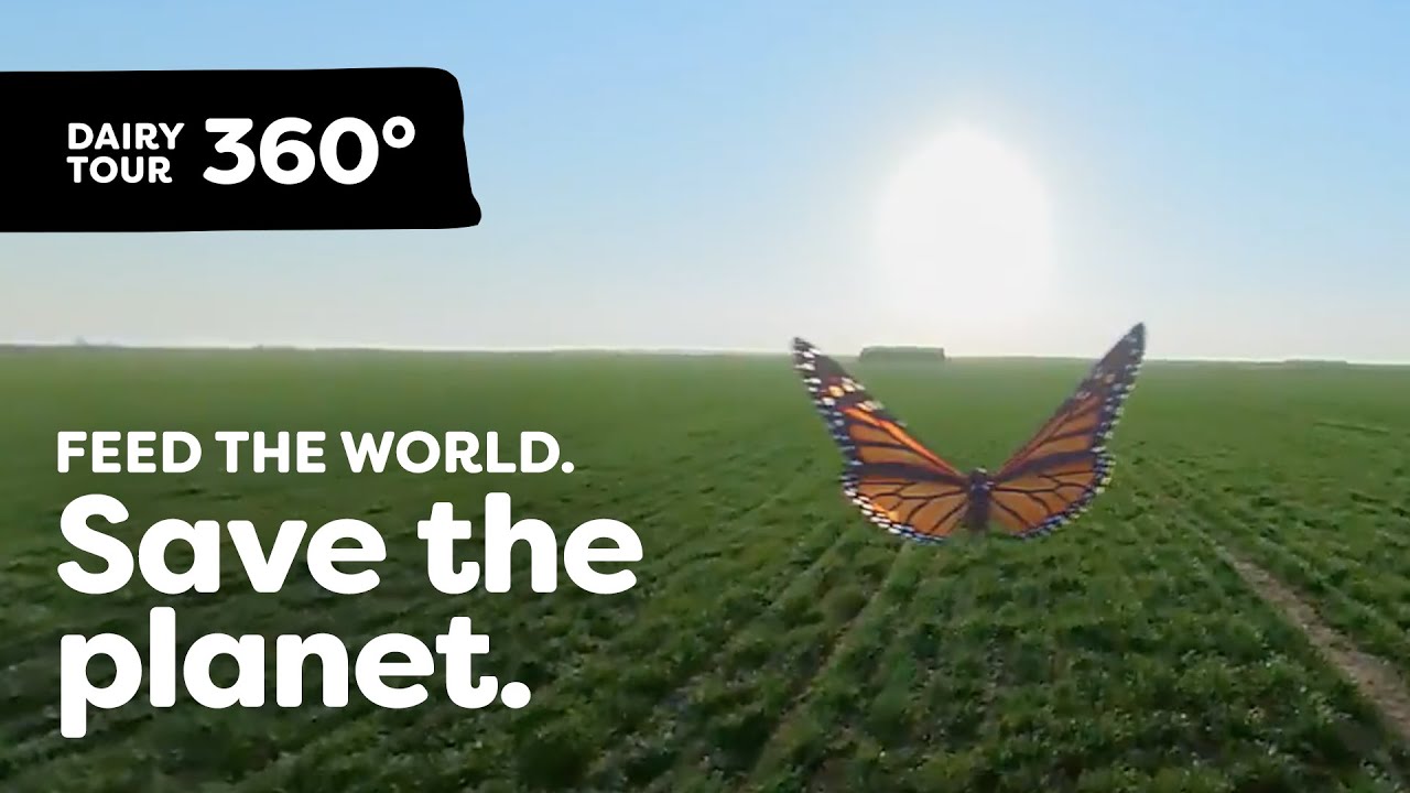 Fly Around These Sustainable Dairy Farms | Dairy Tour 360 VR &ndash; Intro