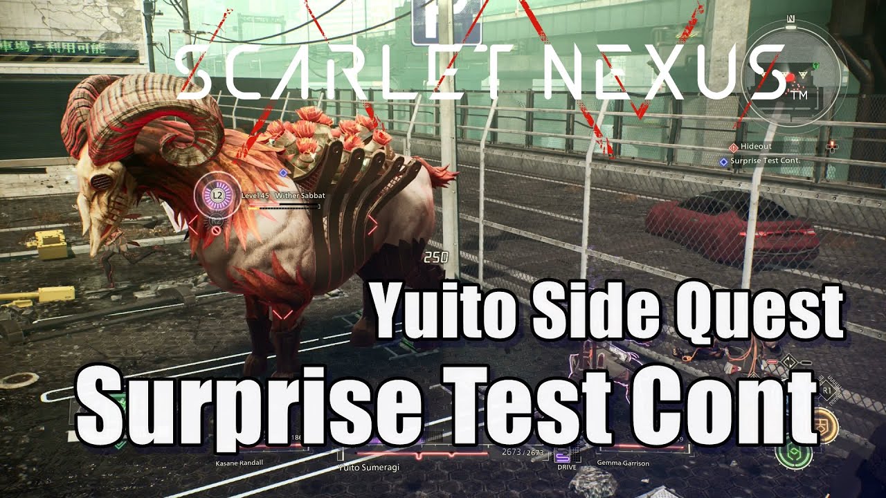 Surprise Test Cont Scarlet Nexus
