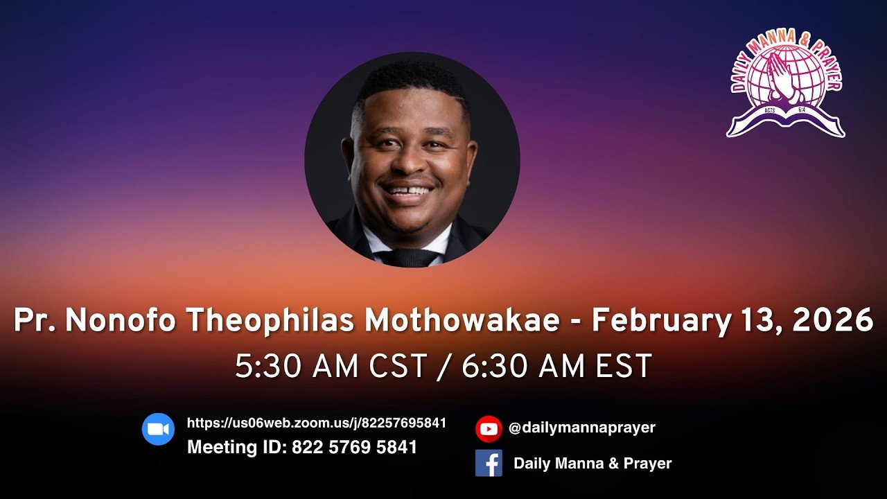 Daily Manna & Prayer February 13, 2026