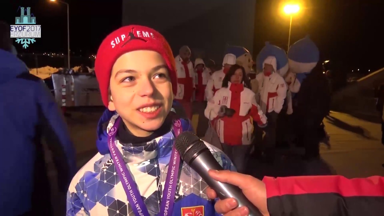 Figure Skating Boys' Free Skating | Petr Gumennik & Nika Egadze Interview