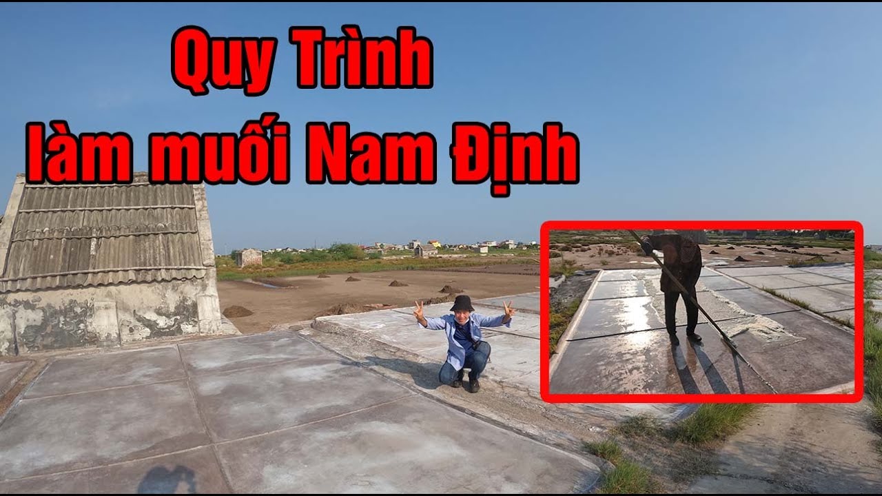 Nghề làm muối ở Hải Lý Hải Hậu Nam Định, product salt in Viet Nam.