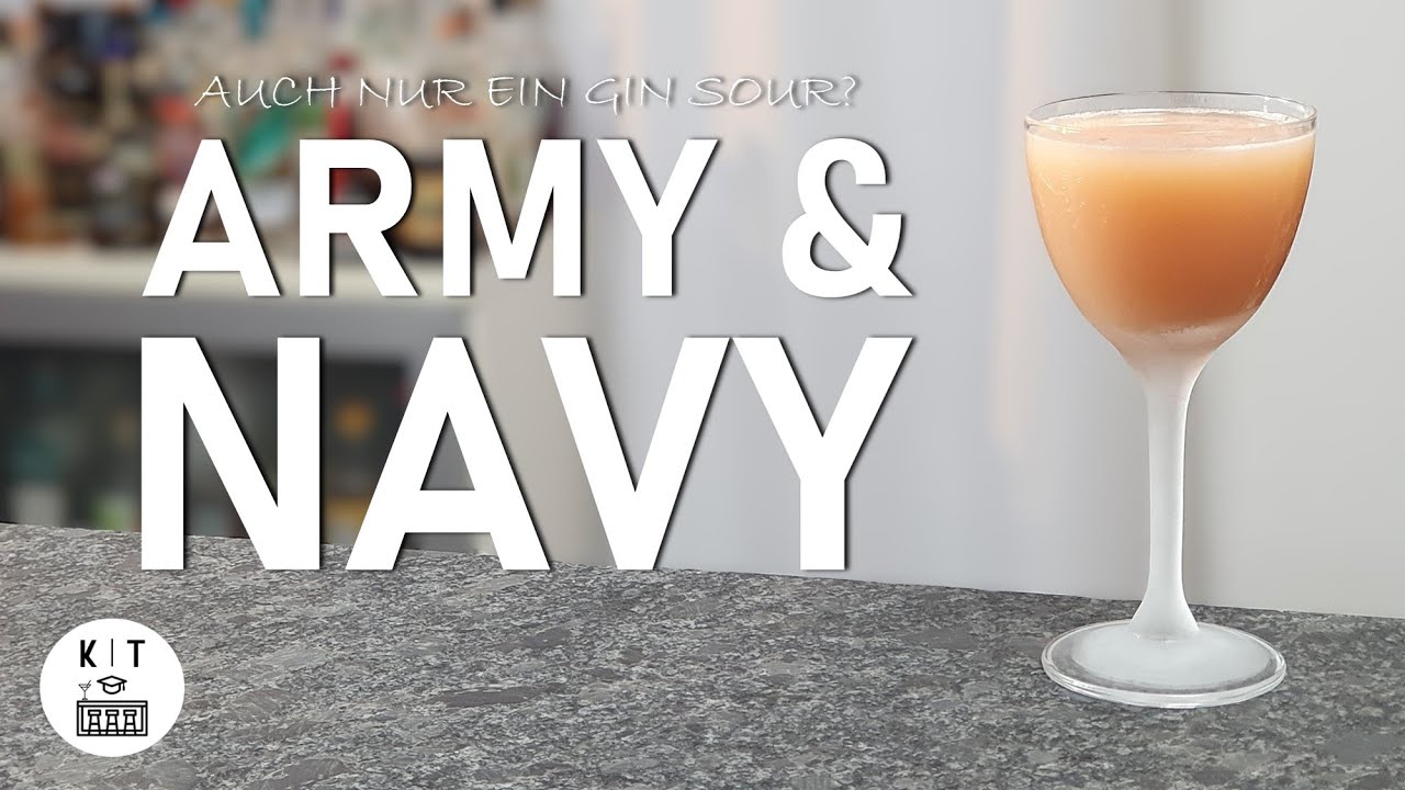 Army & Navy Cocktail - Ein außergewöhnlich guter Gin Sour