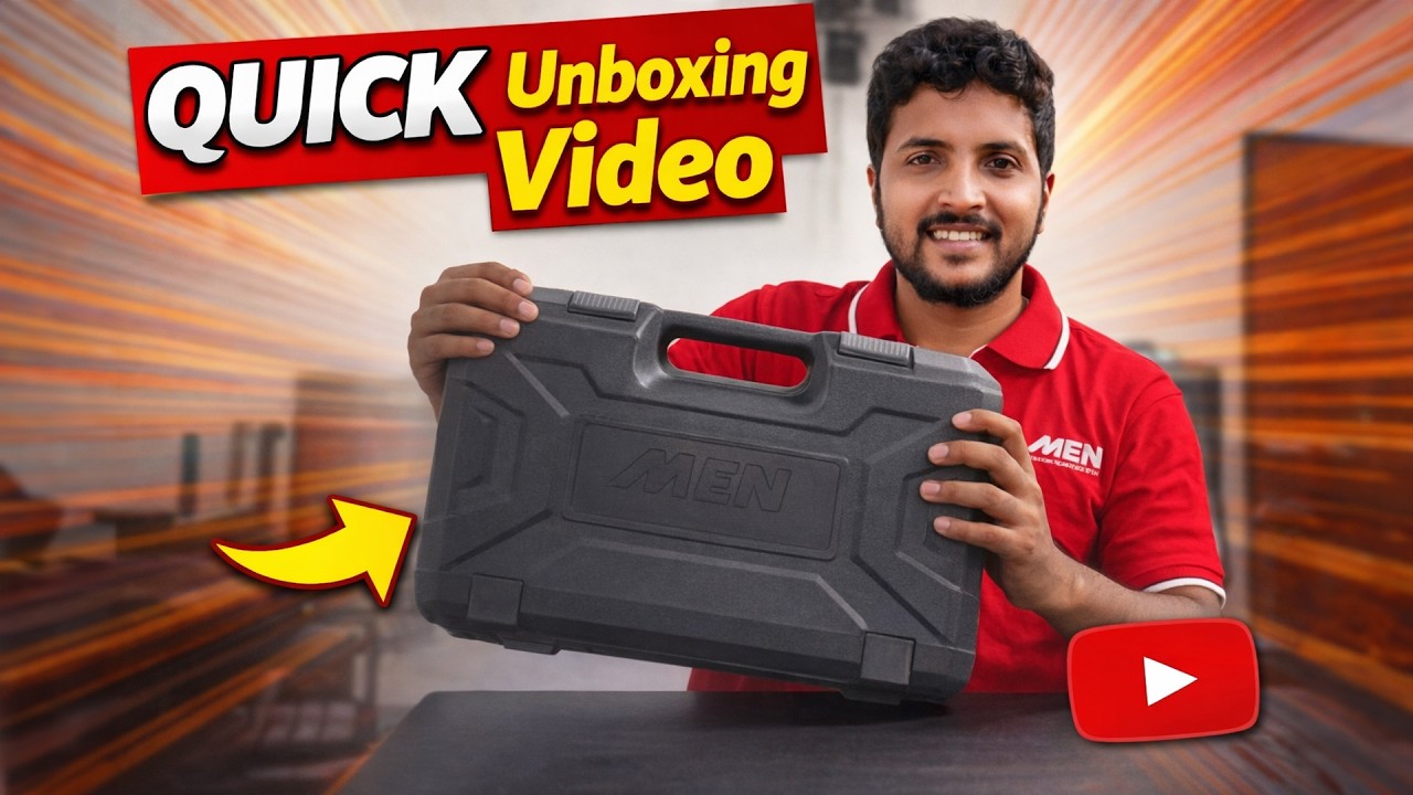 Powerful MEN Rotary Hammer | Quick Unboxing & First Impression Sinhala | SLD Tech Review