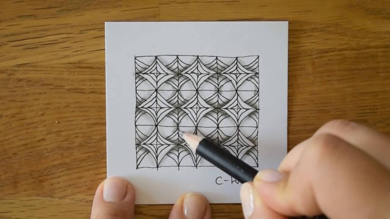 Zentangle® Muster: C-Wing